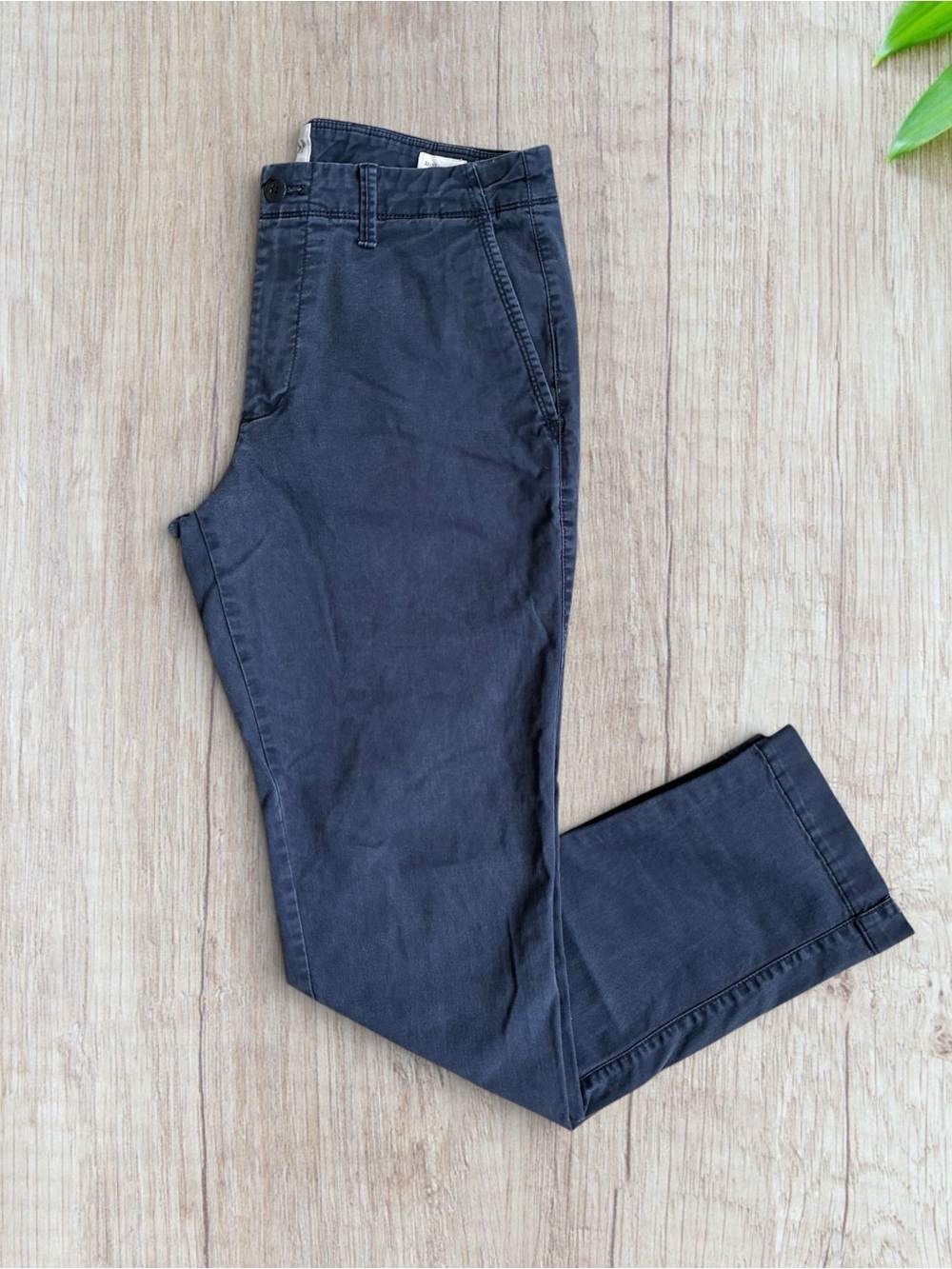 GAP Men's Dark Navy Straight Chinos 32x32 Slim